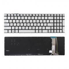 Клавиатура для ноутбука Asus G551, GL552, GL752 серая с подсветкой