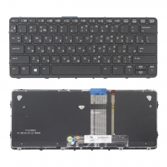 Клавиатура для ноутбука HP Pro X2 612 G1 черная с подсветкой