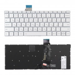 Клавиатура для ноутбука Xiaomi Mi Air 12.5" серебристая с подсветкой