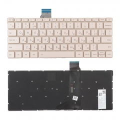Клавиатура для ноутбука Xiaomi MI Air 12.5" золотая с подсветкой