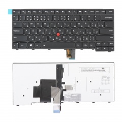 Клавиатура для ноутбука Lenovo ThinkPad T440 черная со стиком, с подсветкой