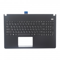 Клавиатура для ноутбука Asus X501 черная с черным топкейсом
