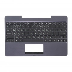 Клавиатура для ноутбука Asus T100TA черная с серым топкейсом