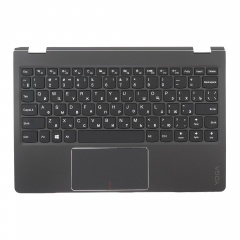 Клавиатура для ноутбука Lenovo Yoga 710-11IKB черная с черным топкейсом