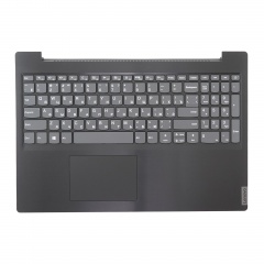 Клавиатура для ноутбука Lenovo Ideapad L340-15IWL, L340-15API серая с черным топкейсом