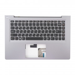 Клавиатура для ноутбука Lenovo IdeaPad U400 черная с серым топкейсом