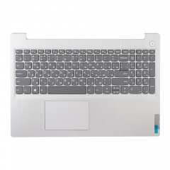 Клавиатура для ноутбука Lenovo 3-15ARE05 серая с серебристым топкейсом