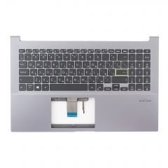 Клавиатура для ноутбука Asus X521FL черная с серым топкейсом