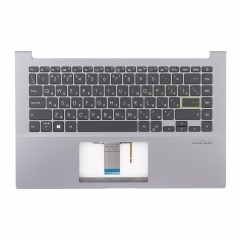Клавиатура для ноутбука Asus X421IA-8G черная с серым топкейсом