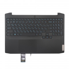 Клавиатура для ноутбука Lenovo 3-15ARH05 черная с черным топкейсом