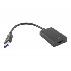 Переходник USB 3.0 - HDMI (кабель) черный фото 2