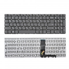 Клавиатура для ноутбука Lenovo IdeaPad 320-15AST серая без рамки