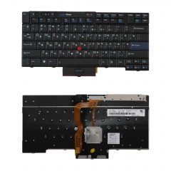 Клавиатура для ноутбука ThinkPad T400, T510, X220 черная со стиком