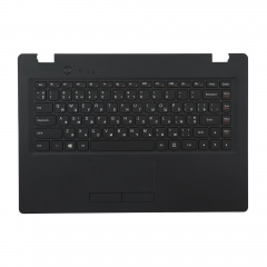 Клавиатура для ноутбука Lenovo 100S-14 черная с черным топкейсом