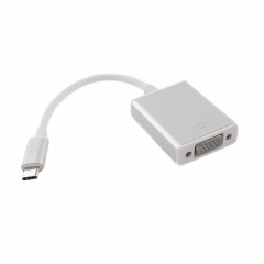  Переходник USB-C - VGA серебристый (кабель)