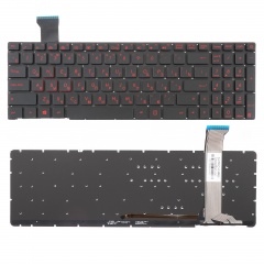 Клавиатура для ноутбука Asus GL552JX с подсветкой, шлейф 14 см