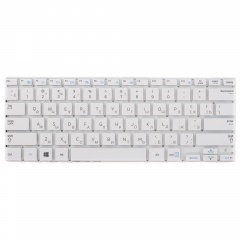 Клавиатура для ноутбука Samsung NP530U3B, NP535U3C белая без рамки