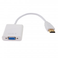  Переходник HDMI - VGA белый (кабель)
