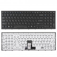 Клавиатура для ноутбука Sony VPC-EB черная с черной рамкой