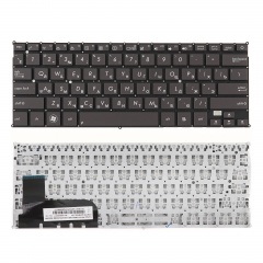 Клавиатура для ноутбука Asus Zenbook UX21 черная без рамки, версия 1