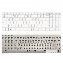 Клавиатура для ноутбука Samsung NP370R5E, NP450R5E белая без рамки
