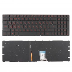 Клавиатура для ноутбука Asus Rog GL502V черная без рамки, с подсветкой