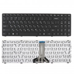 Клавиатура для ноутбука Lenovo Ideapad 100-15, 100-15IBD черная с рамкой