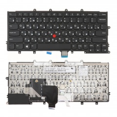 Клавиатура для ноутбука Lenovo ThinkPad X270, A275 черная с черной рамкой со стиком