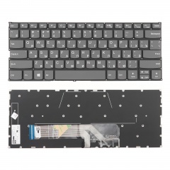 Клавиатура для ноутбука Lenovo Ideapad 530S-14ARR серая без рамки