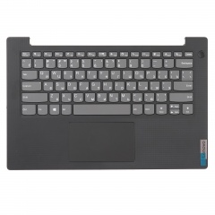Клавиатура для ноутбука Lenovo V14 G2-ITL серая с черным топкейсом, с тачпадом