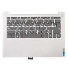 Клавиатура для ноутбука Lenovo 3-14ADA05 серая с серебристым топкейсом