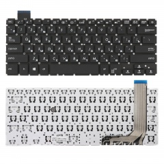 Клавиатура для ноутбука Asus X407U, X407MA черная без рамки