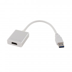 Переходник USB 3.0 - HDMI (кабель) белый с серебром