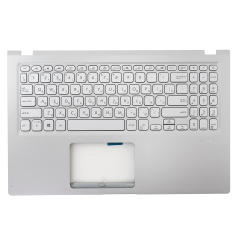 Клавиатура для ноутбука Asus X515JA-1S с топкейсом серебристая