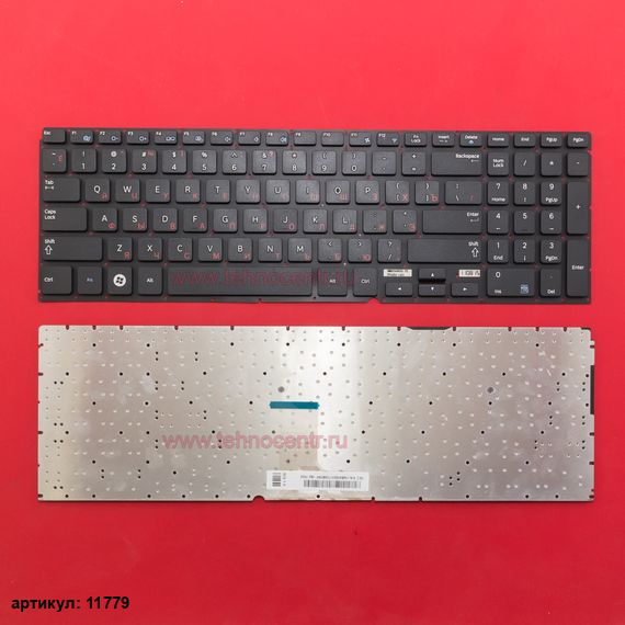 Клавиатура для ноутбука Samsung NP700Z5A, NP700Z5B черная без рамки
