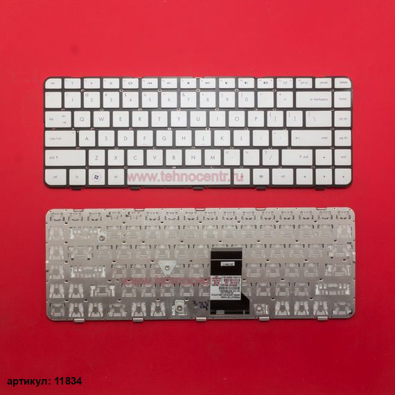 Клавиатура для ноутбука HP dm4-1000, dv5-2000 белая без рамки