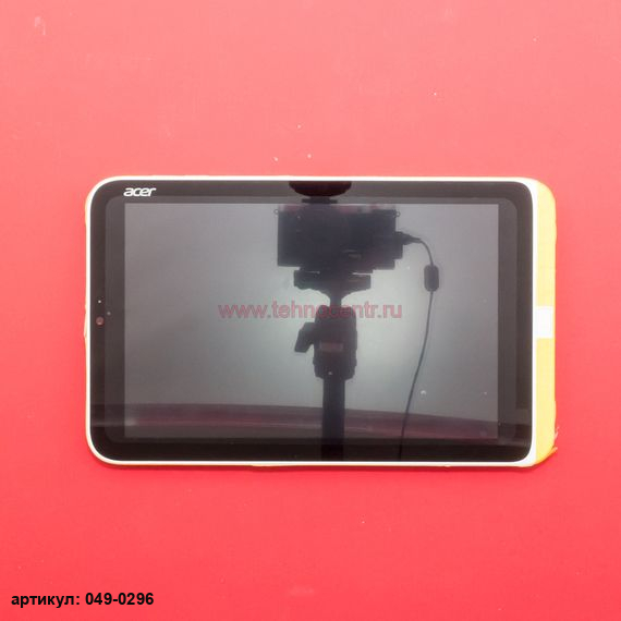 Дисплей в сборе с тачскрином для Acer W3-810 черный с белой рамкой