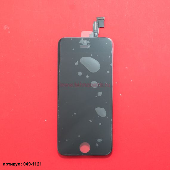 Дисплей в сборе с тачскрином для Apple iPhone 5C черный - оригинал