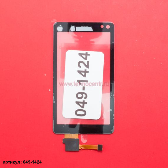 Тачскрин для Nokia N8 черный без рамки