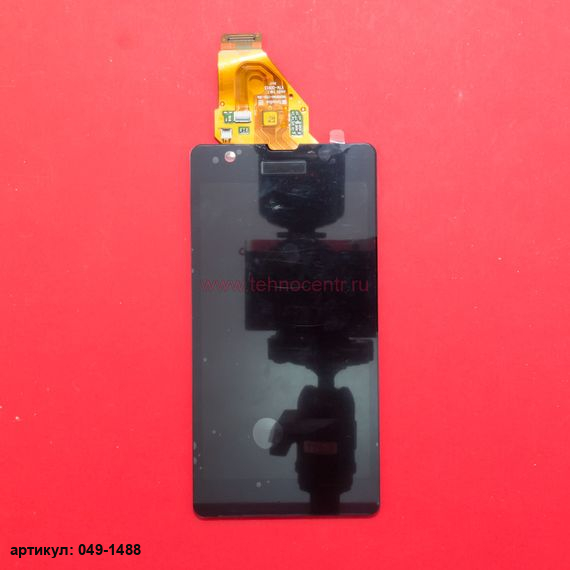Дисплей в сборе с тачскрином для Sony Xperia ZR C5502 черный