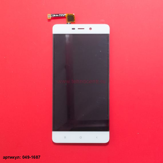 Дисплей в сборе с тачскрином для Xiaomi Redmi 4 Prime белый