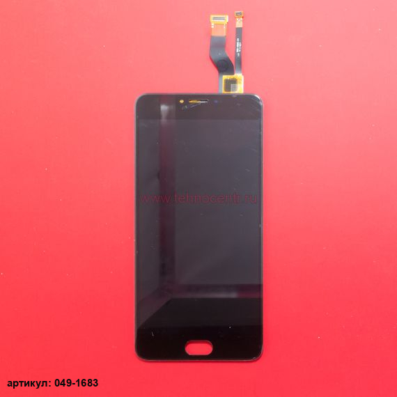 Дисплей в сборе с тачскрином для Meizu M3 Note M681H черный