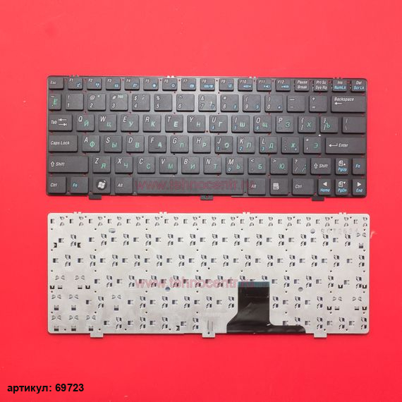 Клавиатура для ноутбука Asus Eee PC 1004DN черная без рамки