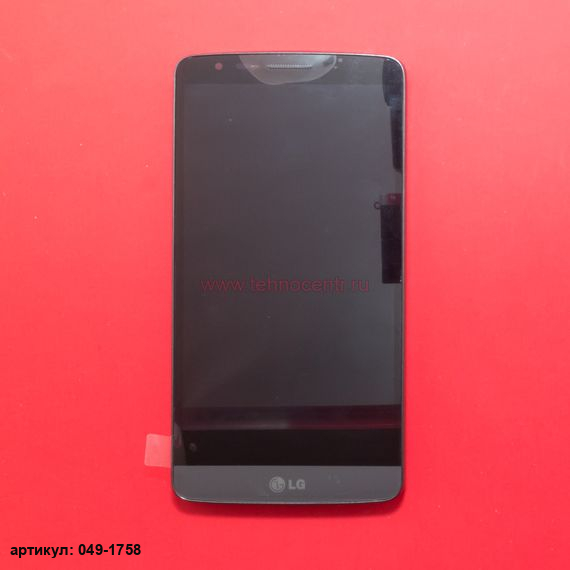 Дисплей в сборе с тачскрином для LG G3 Stylus D690 черный с рамкой