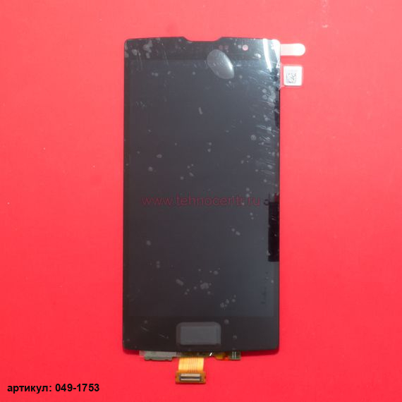 Дисплей в сборе с тачскрином для LG Magna H502 черный без рамки
