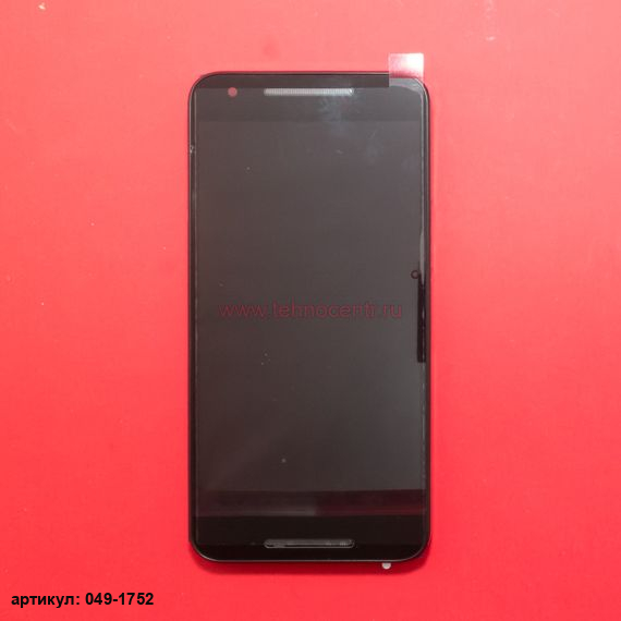 Дисплей в сборе с тачскрином для LG Nexus 5X H791 черный с рамкой