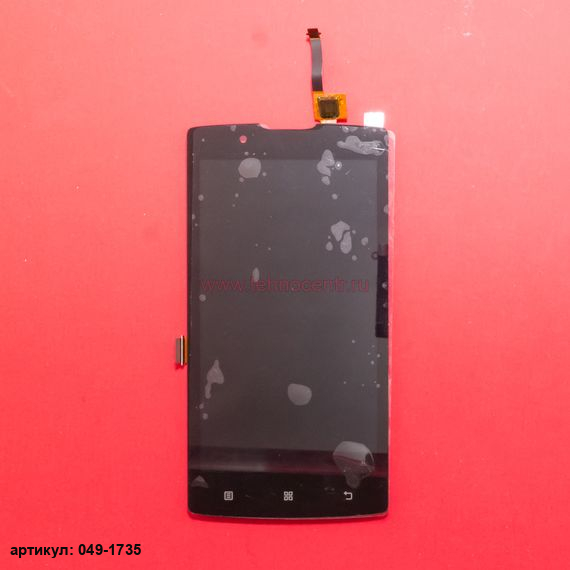 Дисплей в сборе с тачскрином для Lenovo A2010 черный