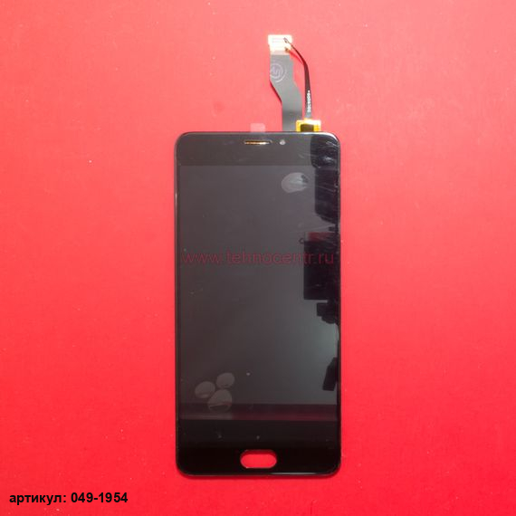 Дисплей в сборе с тачскрином для Meizu M5 Note черный