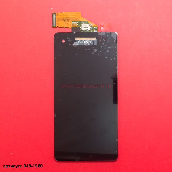 Дисплей в сборе с тачскрином для Sony Xperia V LT25i черный