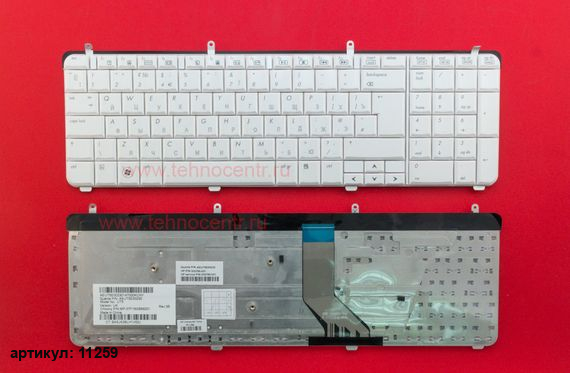 Клавиатура для ноутбука HP Pavilion dv7-2000, dv7-3000 белая